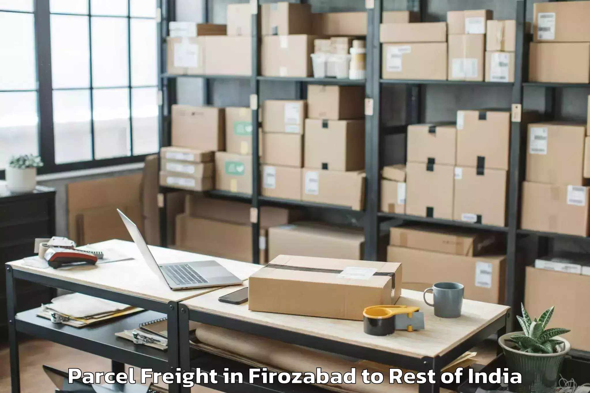 Professional Firozabad to Vadakkumelur Parcel Freight